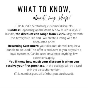 Shop Policies & Information
